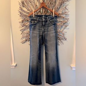 7 for all mankind slim, flare, trouser jean.  Size 25.
